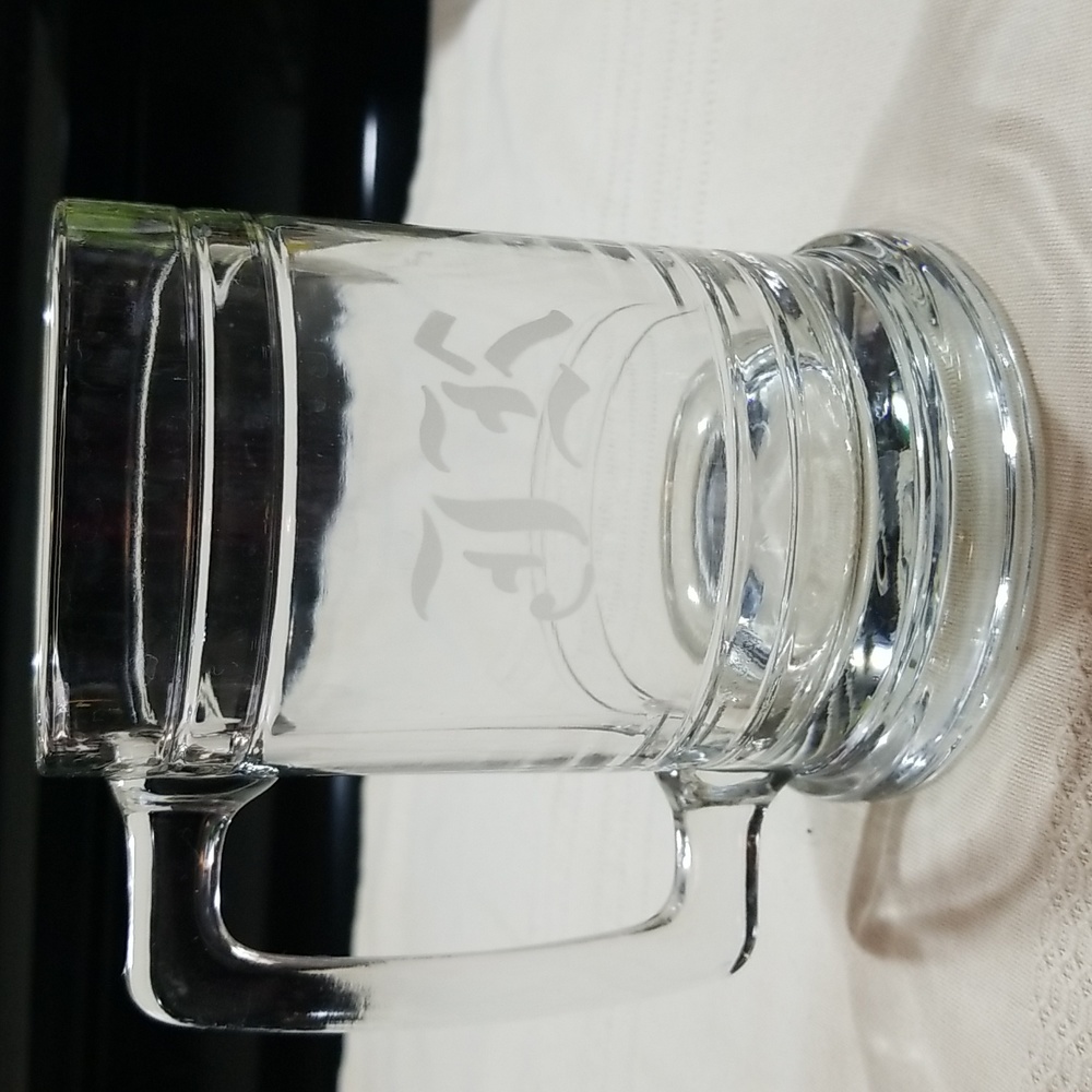 Monogrammed JK Beer Mug TYBB30